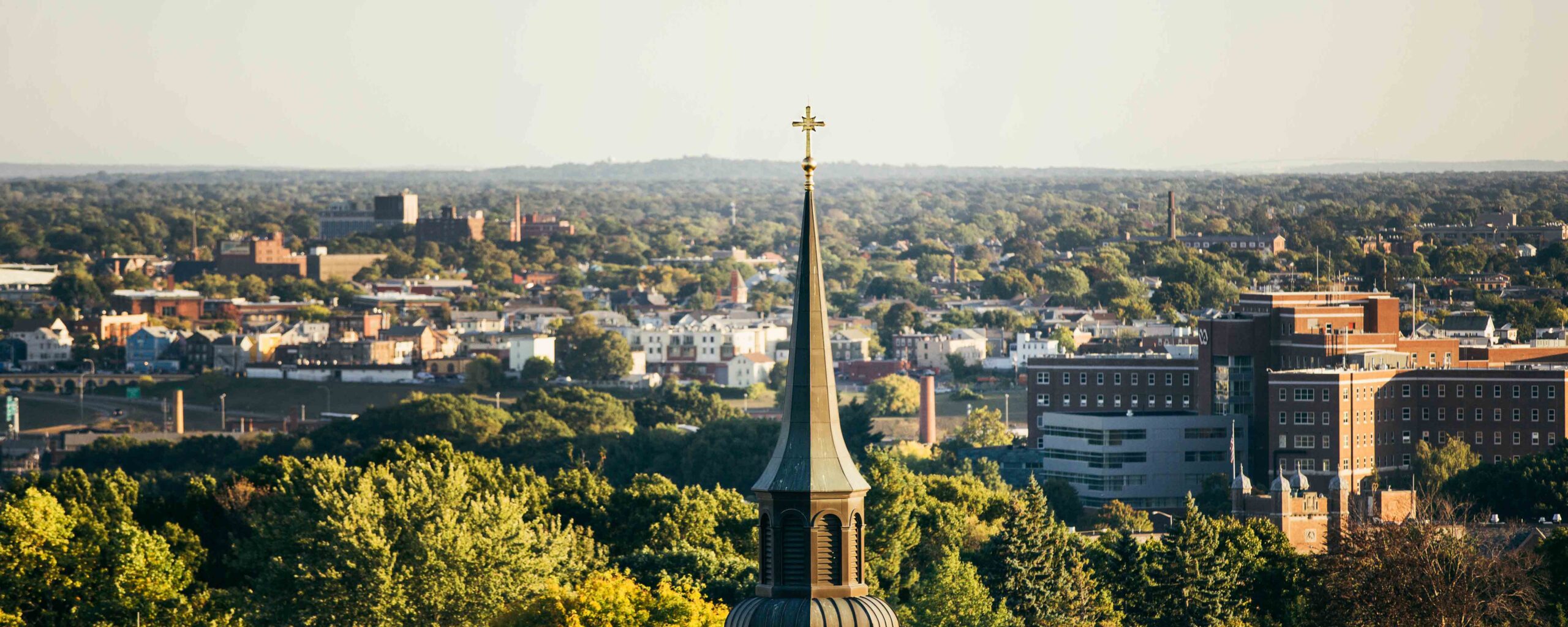 Steeple over view of City of Providence