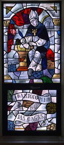 St. Dominic Chapel stained glass windows..Bartolome De Las Casas
