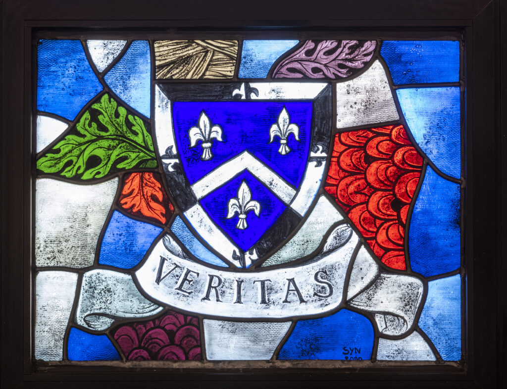 veritas stained glass